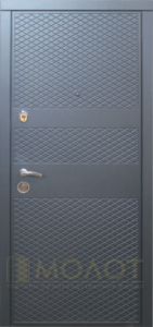 Двери входные в квартиру с внутренними скрытыми петлями, модель "Мира"