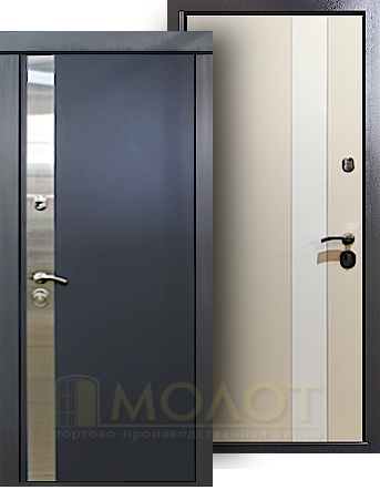 Двери входные в квартиру с внутренними скрытыми петлями, модель "Сигма"