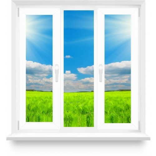 Тристулкове вікно з двома активними стулками, 2100х1400