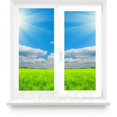 Вікно кімната, кухня з однією стулкою 1450 х 1450